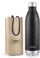 Pexpo Electro, Hot & Cold Water Bottle with Jute-bag, Leakproof (1750 ml) Steel Flask