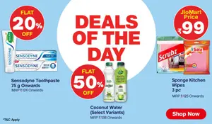 Jiomart Deals of The Day (19th March) - Flat 50% Off on Daily Groceries