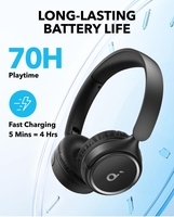 Soundcore by ANKER H30i Wireless On-Ear Headphones, 70H Playtime, Bluetooth 5.3