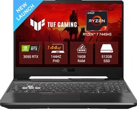 ASUS TUF A15 (2025), AMD Ryzen 7 7445HS,RTX 3050-4GB,75W TGP,16GB DDR5(Upgradeable Upto 64GB) 512GB SSD,FHD,15.6",144Hz,RGB Keyboard,Windows 11,Graphite Black,2.3 Kg FA506NCG-HN199W, Gaming Laptop