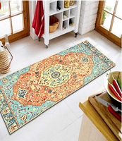 ishro home 3D Printed Bedside Runner Carpet Anti Skid for Home/Kitchen/Kitchen/Living Area/Office Entrance. (Retro, 22 x 55)