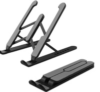Zebronics-NS1000 Laptop Stand Featuring Foldable Design, Anti-Slip Silicone Rubber Pads, Supports Maximum of 5kgs Weight, 6 Adjustable Levels.
