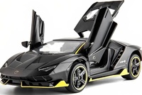 Sky Tech® Lamborghini Car Toy Die-cast Metal Car Model Pull Back Super car with Openable Doors with Sound and Light for Birthdays Gift Party Decorations Great for Kids Boys Girls ‎1:32 Scale
