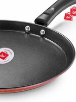 LAZYwindow LAZYwindow Nonstick Dosa Tawa 24 cm diameter (Hard Anodised, Non-stick, Induction Bottom)