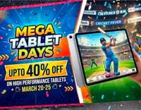 Amazon Mega Tablet Days - Upto 40% Off + Bank Offers 