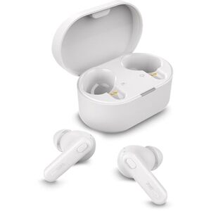 PHILIPS TAT1108WT/00 True Wireless Earbuds, In-Ear, Bluetooth v5.3, Earphones with Mic, 15H Playback,Shank Shape, IPX4, Button Controls, Comfortable Fit, AI Mic for Crystal Clear Sound Quality (White)