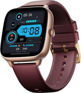Boat Storm Verge, 1.72" (4.4 cm) Unisex Design, AuraVue Display with 20% Higher Brightness, Premium Metal Body, 80+ Sports Mode, Bluetooth Calling, Smart Watch for Men & Women (Velvet Wine) 