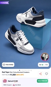 Red Tape men colourblocked sneakers 