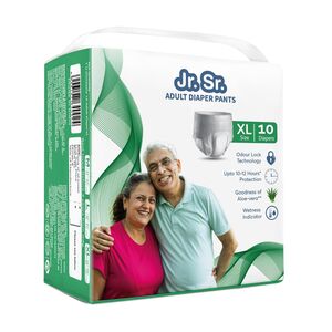 Jr. Sr. Adult Diaper Pants Style | Extra Large (XL) Size 10 Counts 