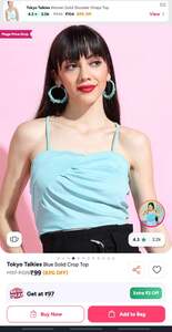 Tokyo talkies girls crop top