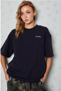 Anti-Reel Club Navy Blue Oversized T-shirt 