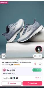 Red tape drift men mesh etpu walking shoes 