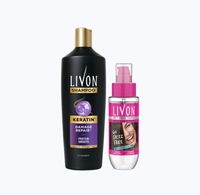 Blinkit: Livon Anti-Frizz Hair Serum (50ml) +  Keratin Damage Repair Shampoo Combo (340ml)
