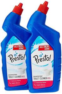  Presto! Disinfectant Toilet Cleaner | Rose | 2 Litre | 1 L x 2 Packs 