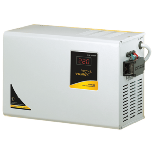 V-GUARD VWR 400 12 Amps Voltage Stabilizer For Up to 1.5 Ton Air Conditioner (130 - 300 V, Built-In Thermal Overload Protection,Grey