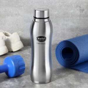 Cello Aqua Pro Stainless Steel Water Bottle 1000 ml, Silver