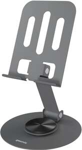 Geonix Trek M3 360° Rotatable & Foldable Mobile Phone Stand  (Grey) [Apply Coupon]