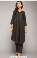 Varanga Women's Violet Strap Kurta with Tonal Bottom & Printed Dupatta – Round Neck, Side Slit Design, Stylish & Comfortable 