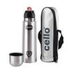Cello Flip Style Stainless Steel Vacuum Insulated Flask with Jacket 1 L