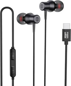 Amazon Basics EP2 in Ear Type C Wired Earphones (Black) 