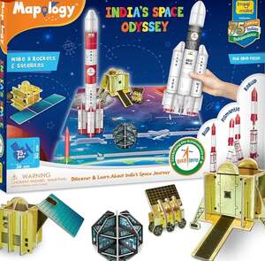 Imagimake Mapology - Isro India'S Space Odyssey|Rocket & Satellite Model Making 1 Piece Sets