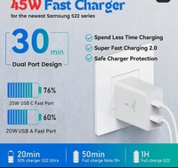 MAK 45 W PD 3 A Wall Charger for Mobile with Detachable Cable (White, Cable Included)