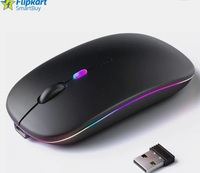 Flipkart SmartBuy TC-M500 Ergonomic Optical Mouse (2.4GHz Wireless, Bluetooth, Black)