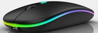 Dezful Lighting Ambidextrous Optical Mouse (Bluetooth, 2.4GHz Wireless, Black)