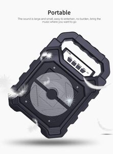 BLACKPOOL® Portable Outdoor Speaker with Microphone 