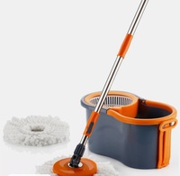 Gamma with 360° Spinner 2 Microfiber heads & Twin Bucket Mop Set
