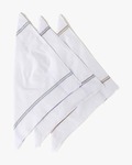 YOUSTA Men Pack of 3 Striped Cotton Handkerchiefs