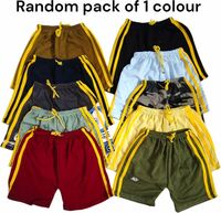 VISION INDIA CO Short For Baby Boys & Baby Girls Casual Striped Cotton Blend (Multicolor, Pack of 1)