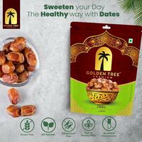 Golden Tree Selected Premium Organic Handpicked Khajoor 100% Pure Dry Dates (1 x 500 g)
