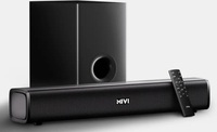 Mivi Fort Sonic 150 Soundbar, 2.1 Channel, Multi-Input & EQ Modes, BT v5.3 150 W Bluetooth Soundbar (Black, Silver, 2.1 Channel)