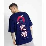 De Tees Men's Round Oversized Fit Solid T shirt