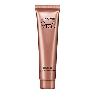LAKMÉ 9 to 5 Weightless Mousse Foundation Mini|| Beige Vanilla|| Natural Matte Finish Cream Foundation - Long Lasting Full Coverage Face Makeup|| 6 g