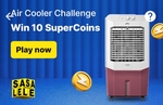 Flipkart 2 supercoins challenges win 20 coins-kitchen appliances/air cooler challenge 