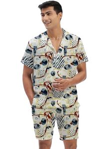 Amazon Brand - Anarva Mens Camouflage Printed Co-ord Set 