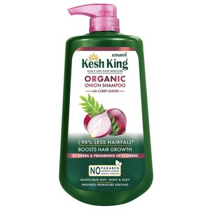 Kesh King Scalp and Hair Medicine Organic Onion Shampoo with Curry Leaves 1L