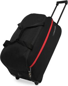Lavie Sport Polyester Lino Large Wheel Duffel Bag | 2 Wheel Duffle Bag |