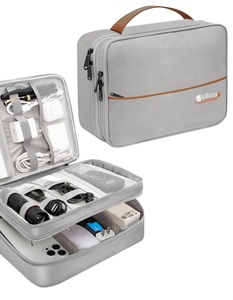 Elfora Double Layer Gadget Organizer Bag (Grey)