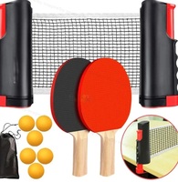 Toy Imagine Table Tennis Set – Retractable Table Tennis Net, 2 Premium Rackets, 6 Ping Pong Balls (Orange x 6), and Carry Bag – Portable Indoor & Outdoor Ping Pong Game for All Ages