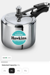 Hawkins Triply 3 Litre Classic Tall Pressure Cooker (SSTCL3T) 3 L Induction . Also check 2, 2.5, 4 and 5l
