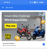 Dream bike supercoins challenge (Account Specific)