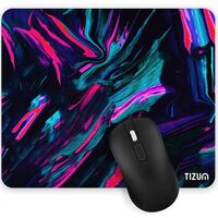izum Mouse Pad Computer Mouse Mat with Anti-Slip Rubber Base & Smooth Mouse Control with Spill-Resistant Surface for Laptop, Notebook, MacBook Pro, Gaming Computer (9.4*7.9 Inches), Beta (Multicolor

