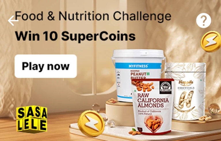 100% off on - Food & Nutrition Challenge win 10 coins(account specific) - Rs. 0