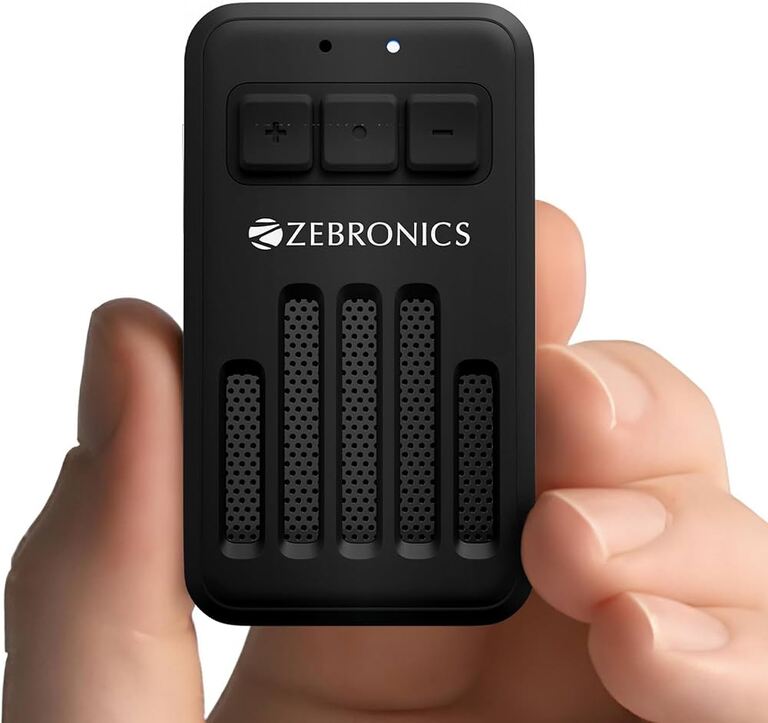 67% off on - ZEBRONICS Clipper, 4 Watts, Wearable Bluetooth Speaker with Mic - Rs. 499