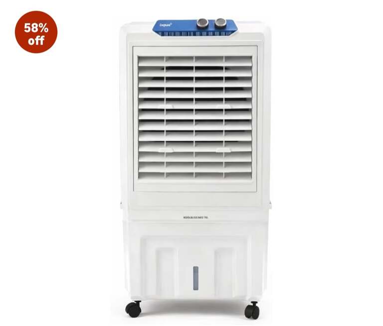 68% off on - Livpure KoolBliss Neo Desert Cooler 70L |471 Sq. Ft. Area Coverage| 43Ft. Poweful Air Throw|Inverter Compatible|3 Speed Control|Axial Fan Technology| 2 Yrs Motor Warra