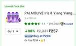 Palmolive Iris & Ylang Ylang Essential Oil Aroma Absolute Relax Body Wash Combo 3*250ml
