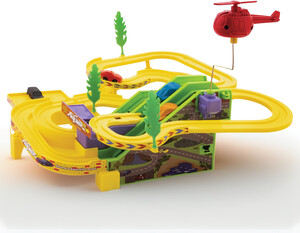 frendo Race n Roll Track set with Lithium Battery | C-Type USB | Track Car for Kids (Yellow, Green)